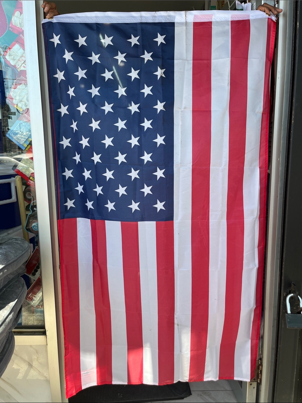 Classic US Stars & Stripes Beach Towel - Red, White & Blue
